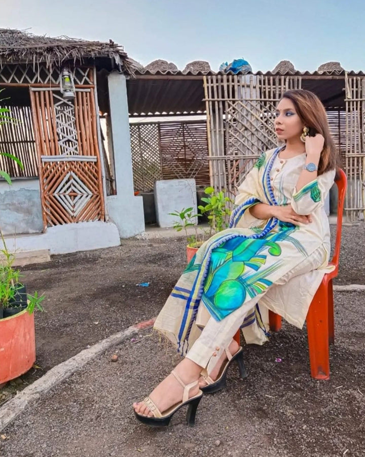 Muneeta's Hand Painted Suit